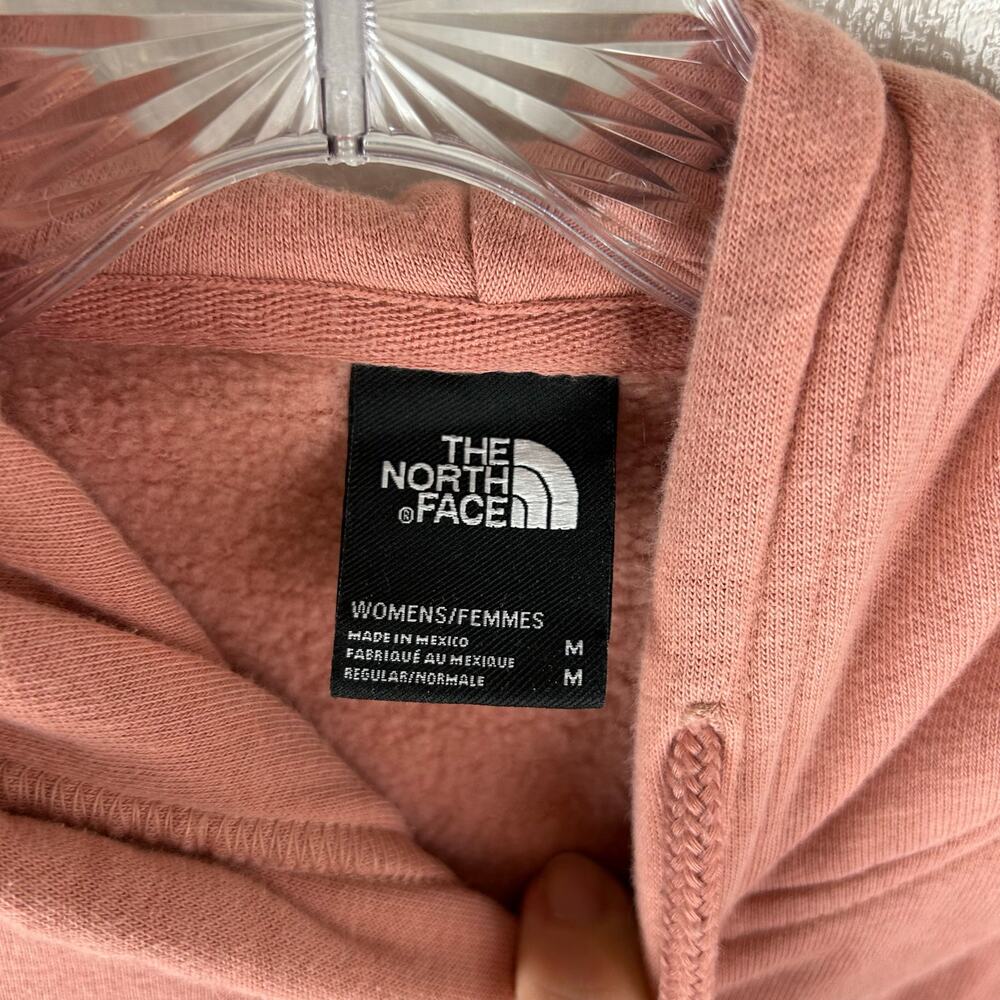 The North Face Womens Hoodie Size Medium Pink Box Logo NSE Pullover - Picture 3 of 8